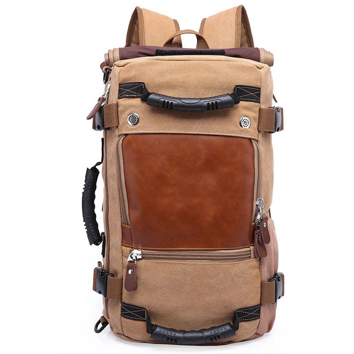 Retro Rucksack - Large Capacity Men's Multifunctional Travel Backpack