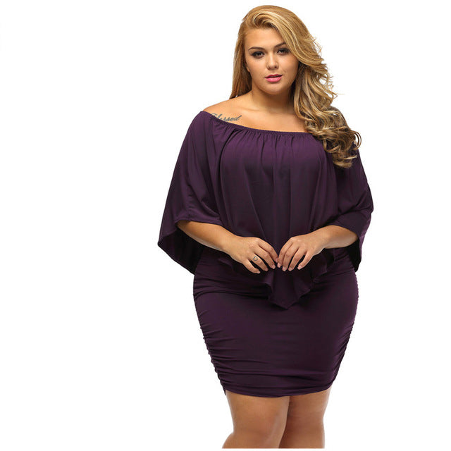 Plus Size Sexy and Comfortable Lightweight Above Knee Mini Dress for Women