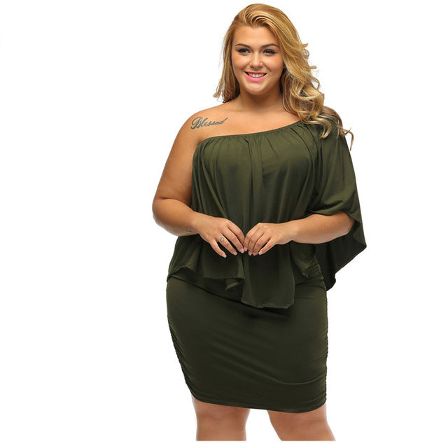 Plus Size Sexy and Comfortable Lightweight Above Knee Mini Dress for Women