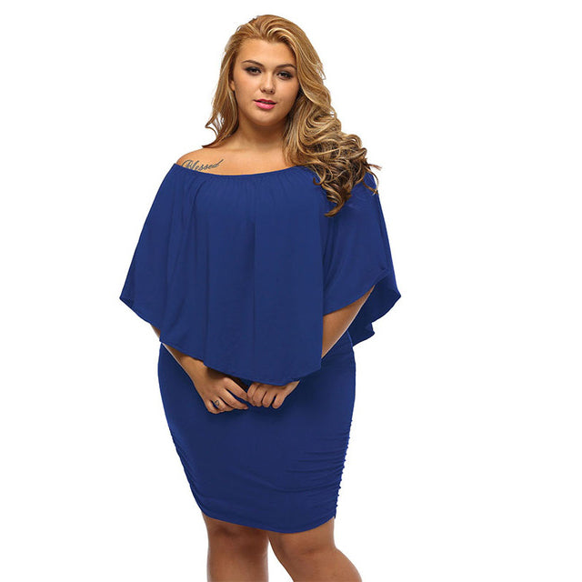 Plus Size Sexy and Comfortable Lightweight Above Knee Mini Dress for Women