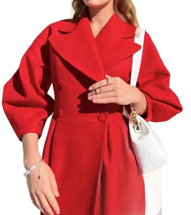 Women's Lapel Wool Coat